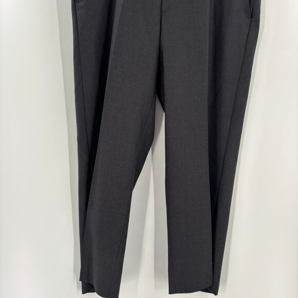 Santorelli Mens 38x27 Charcoal Gray Luxury Serge Made in Italy Dress Pants - Picture 7 of 8